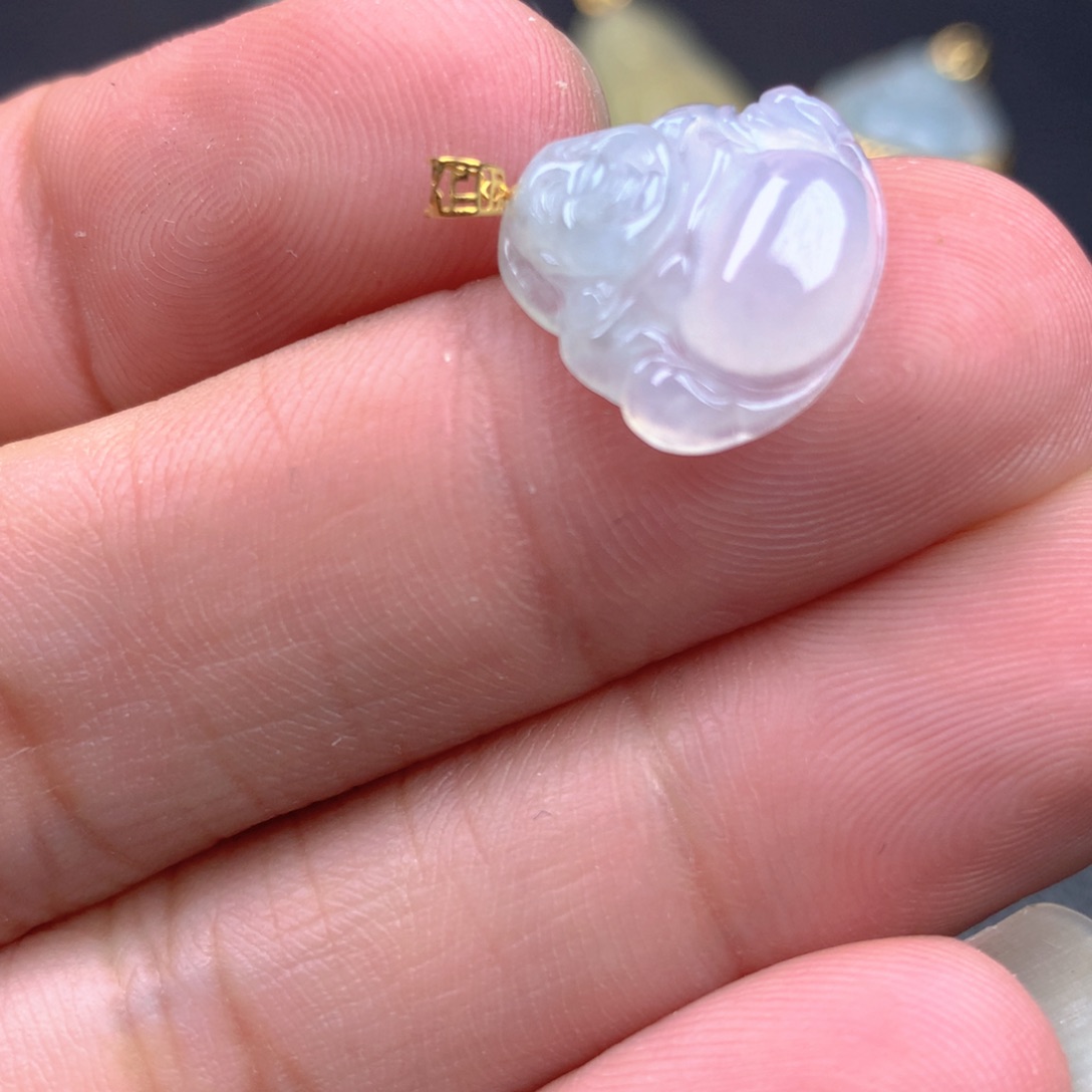 【闪购商品】翡翠18K金镶嵌颈饰翡翠