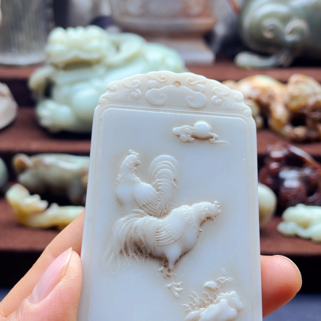 吊坠白玉菩提摆件