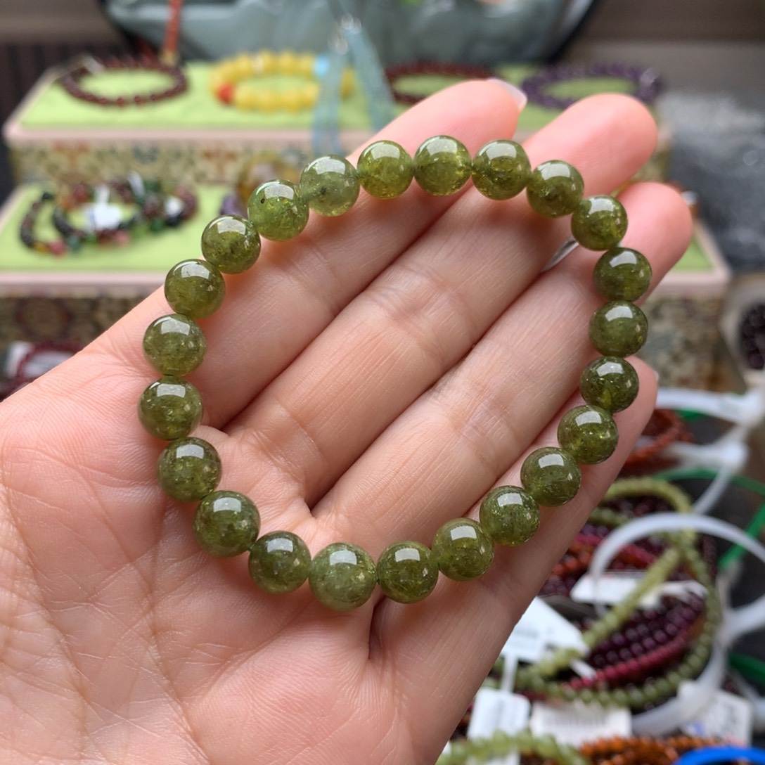 手串石榴石未镶嵌手串8.3
