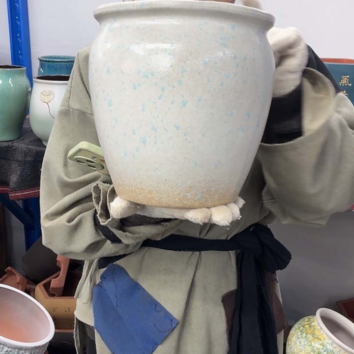 20×21 -粗陶花盆有孔-买买买