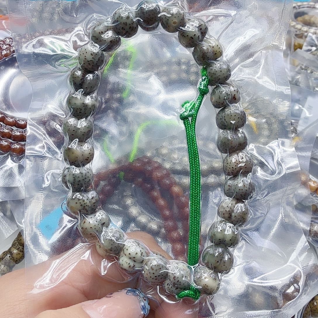 手串星月菩提110高端绿星月菩提屁桃手持10