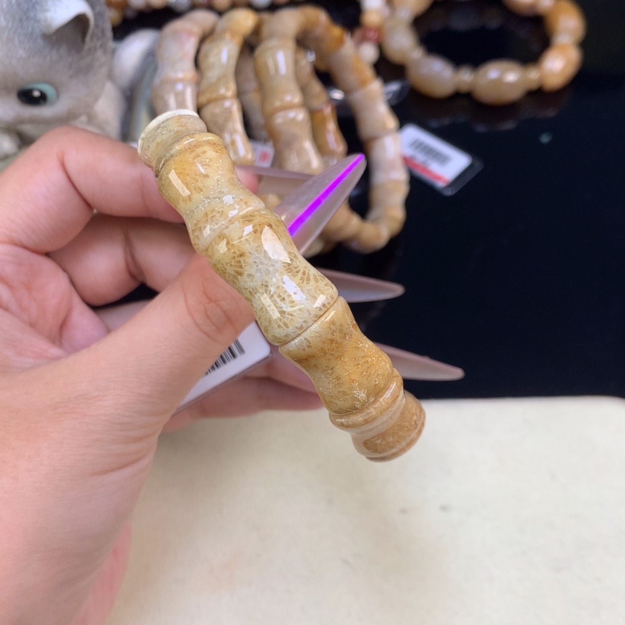 【闪购商品】颈饰未镶嵌硅化珊瑚（珊瑚玉）