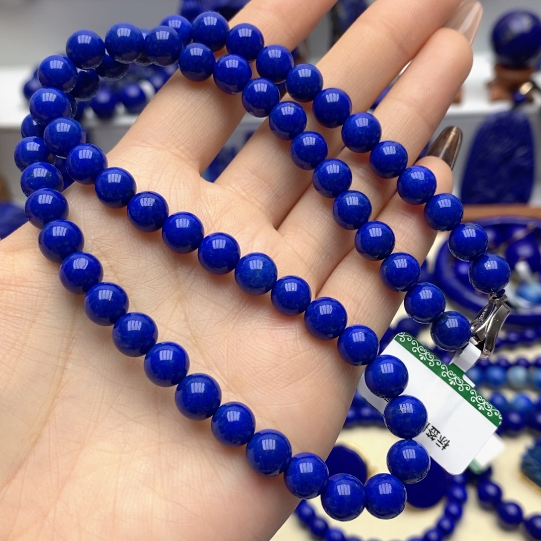 青金石未镶嵌颈饰7.8mm