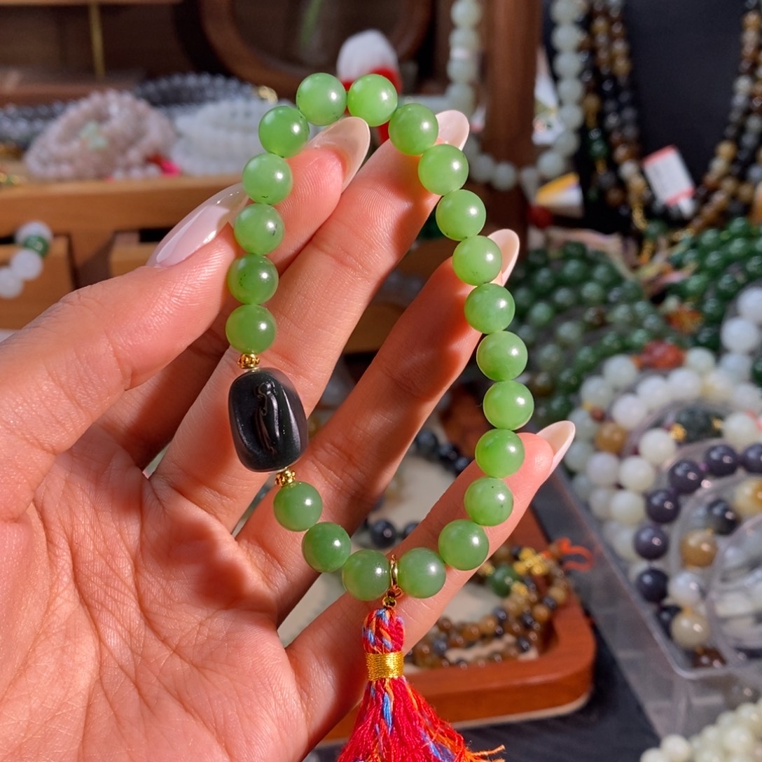 和田玉未镶嵌手链