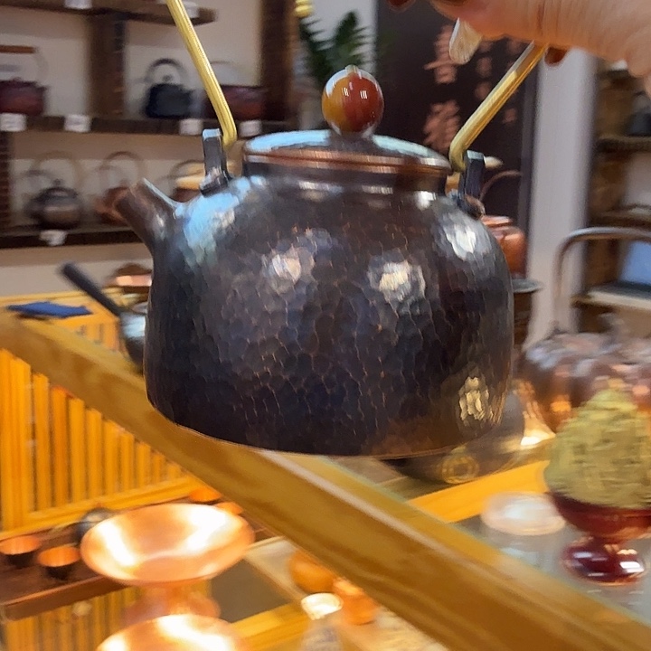 紫铜手工制作小提梁