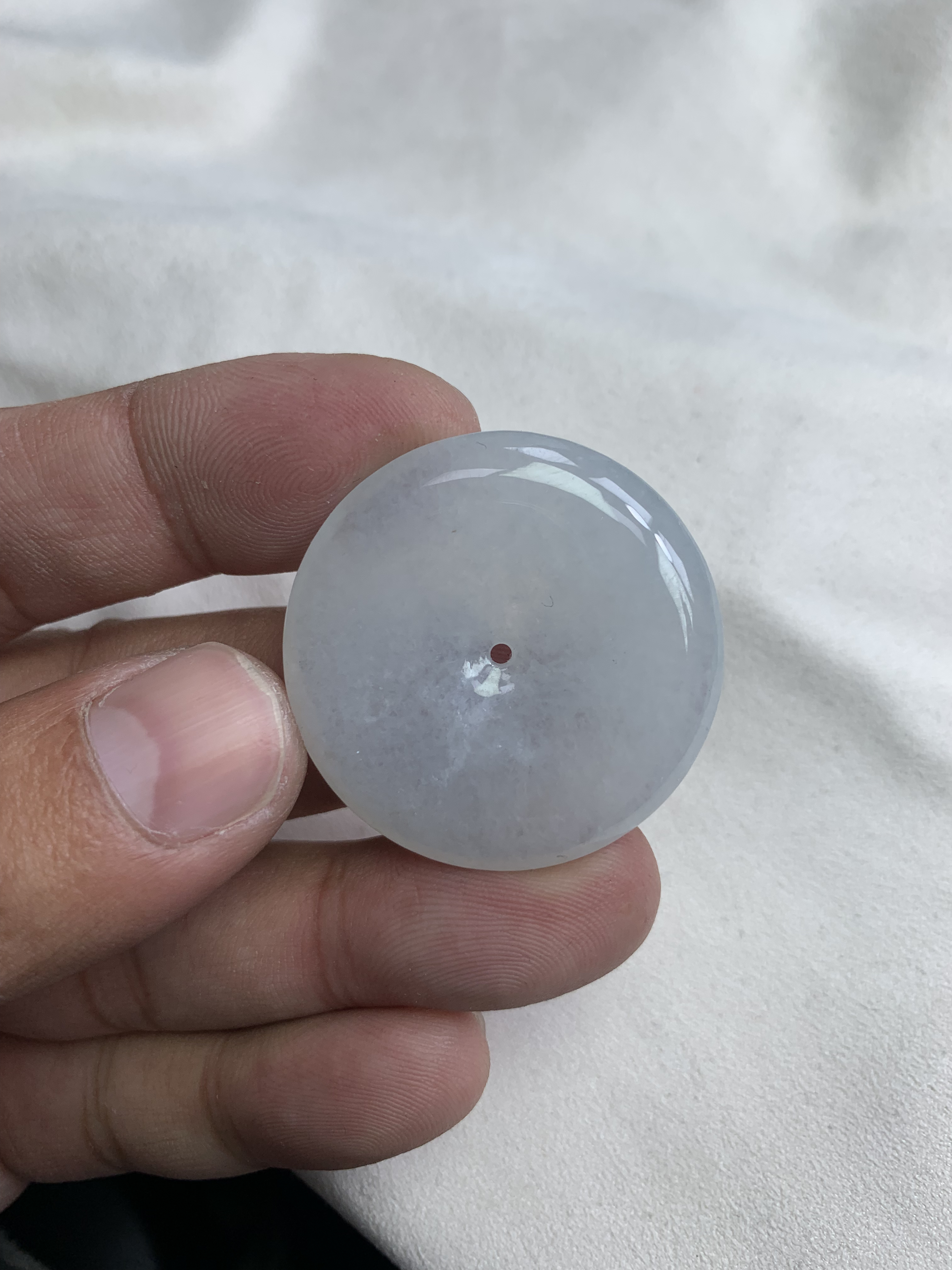 缅甸天然A货翡翠平安扣