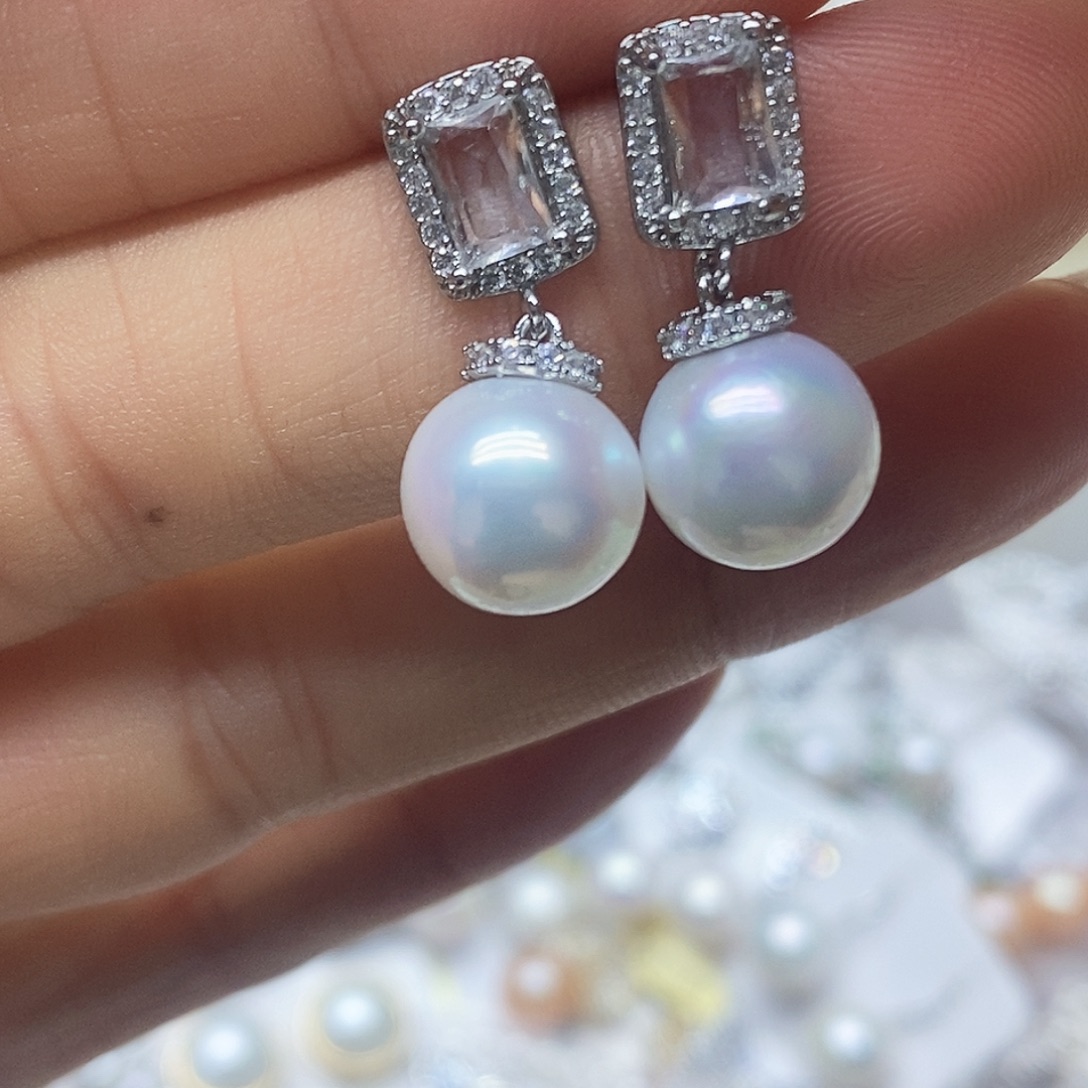 淡水珍珠未镶嵌耳钉