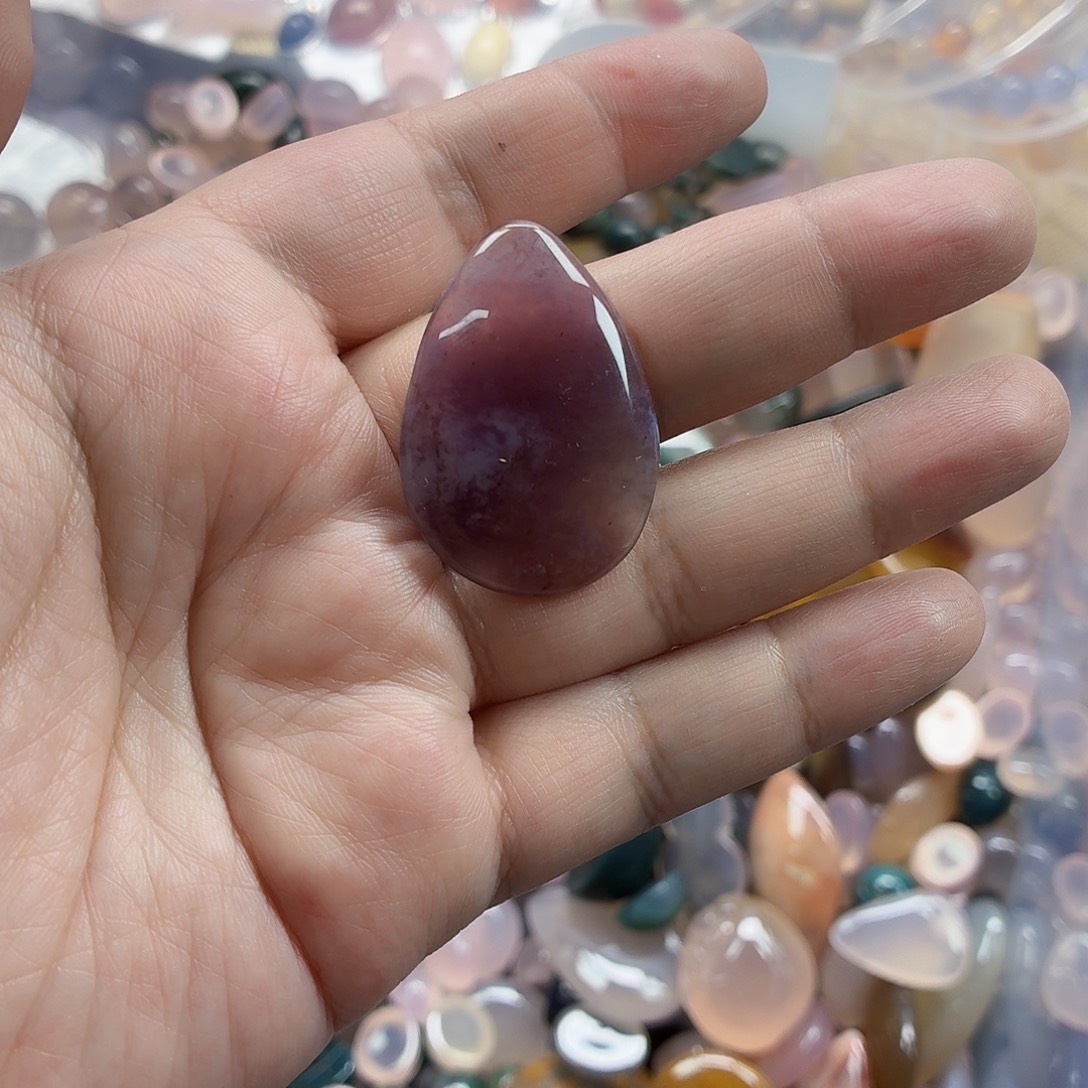 馨***荷玛瑙/玉髓合金珠宝半成品