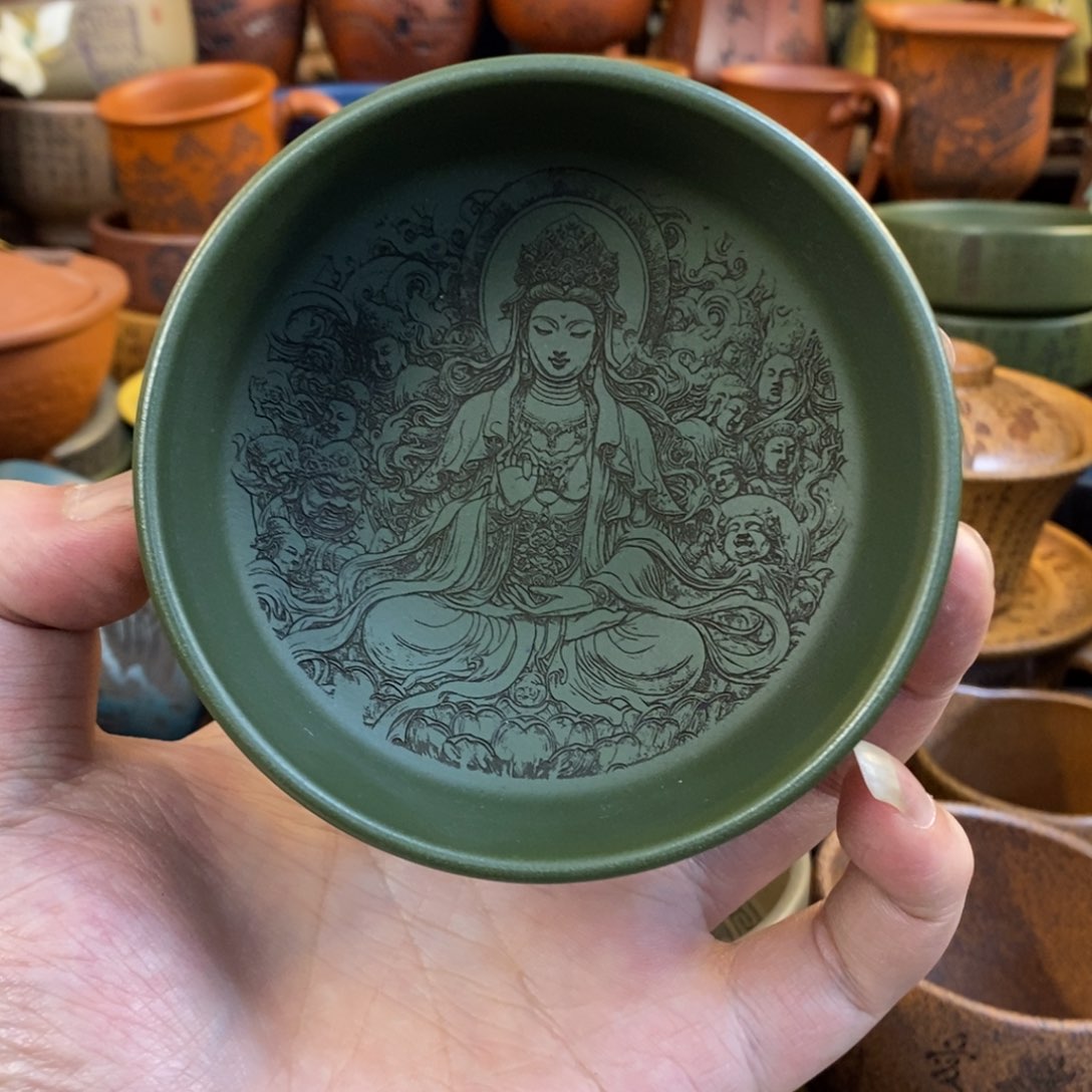 紫砂杯子宜兴全手工紫砂杯