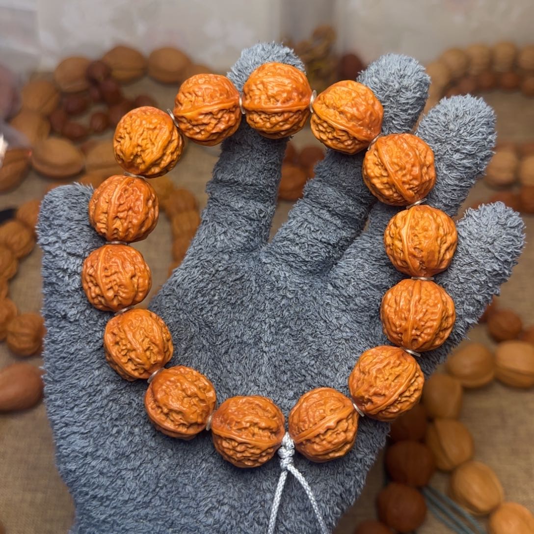 吊坠文玩核桃龙爪纹八棱手持20