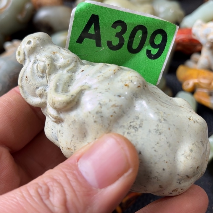 蛇纹石玉合金颈饰