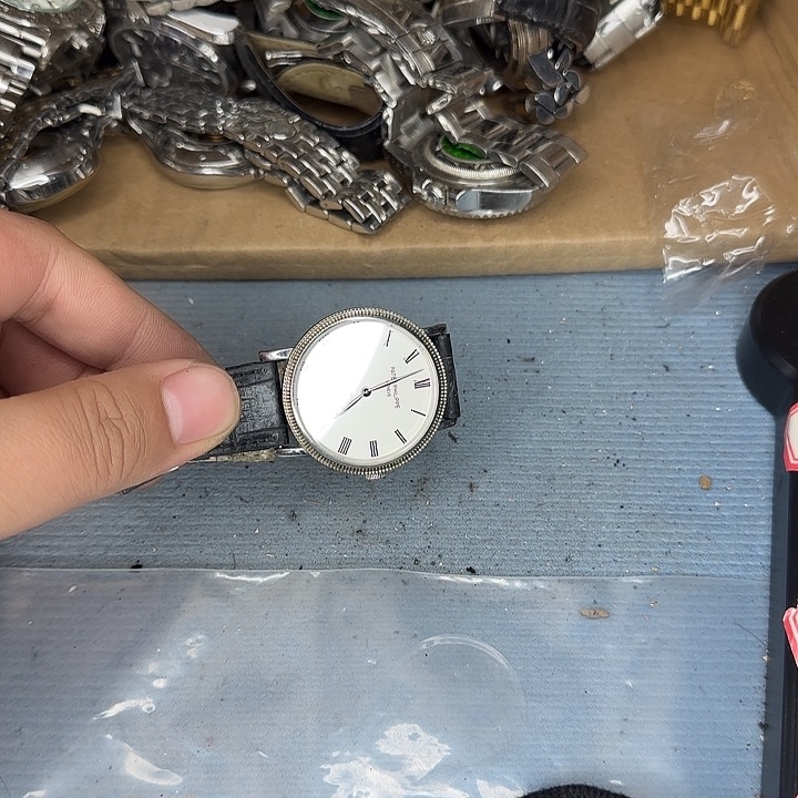 山***嶂猪剖层皮革锻造碳自动机械机芯