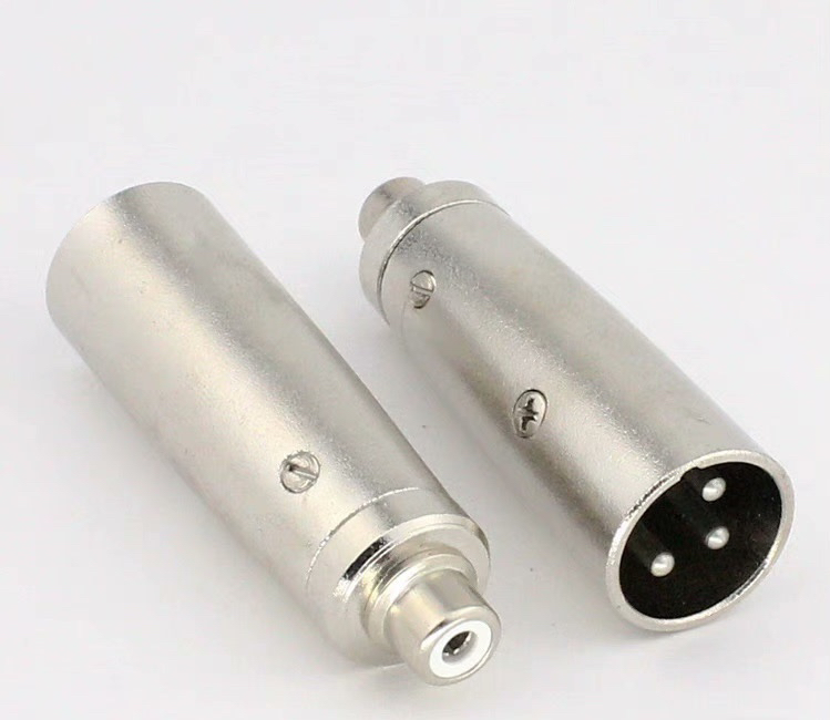 2个起包邮莲花母转卡农公母卡侬转接头卡龙转莲花RCA母转卡龙母