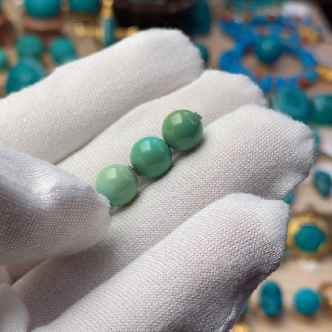 绿松石珠宝奇石未镶嵌虔*