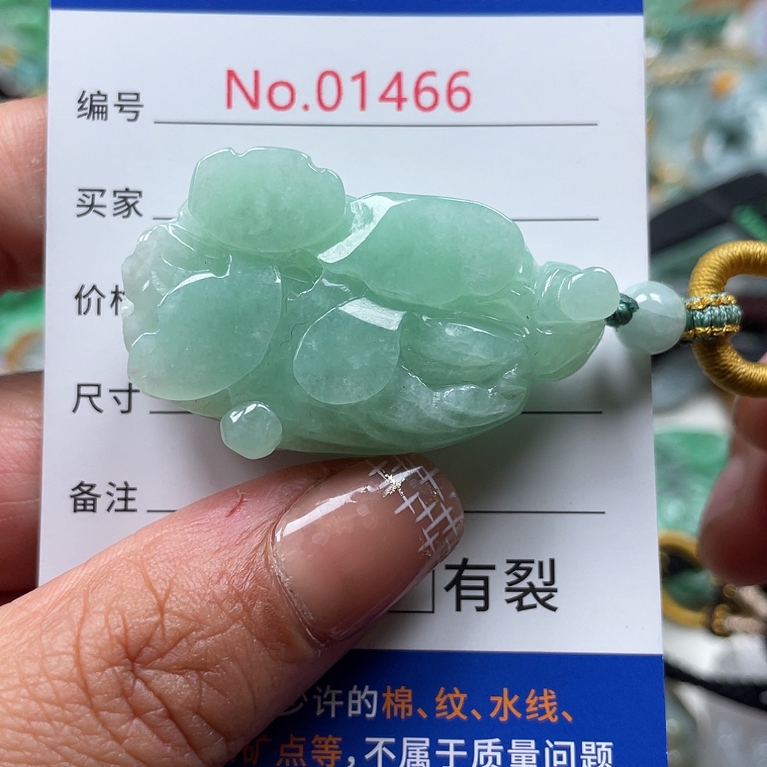 翡翠颈饰未镶嵌翡玉缘翡翠挂件