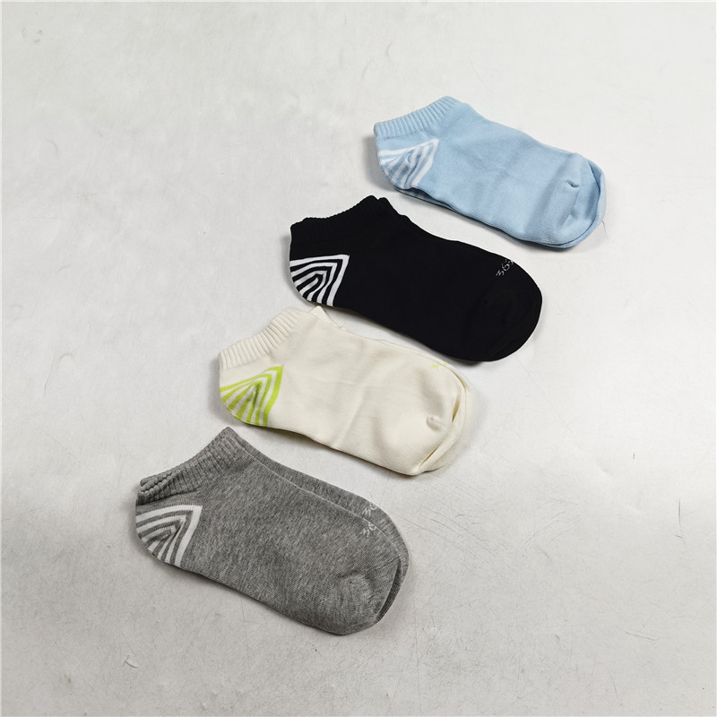 361度运动袜女袜秋季舒适透气休闲平板短袜四双装612433006V-