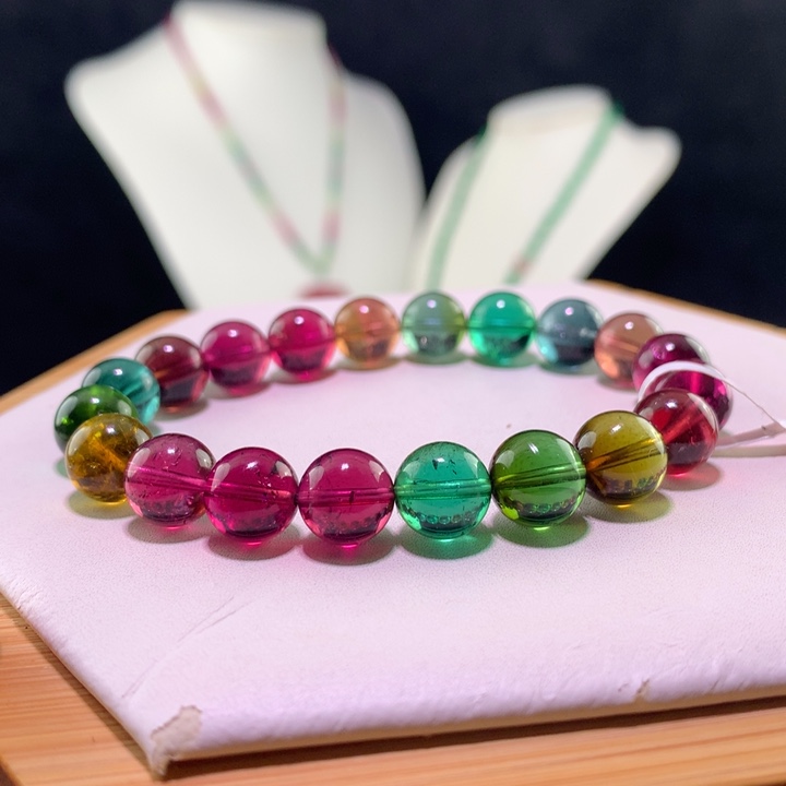 双色碧玺手链未镶嵌