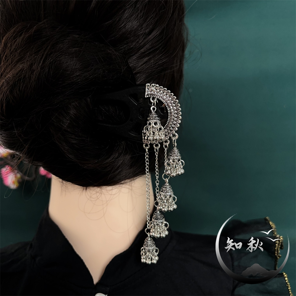 a546【铃铛步摇】15公分双钗古风汉服发簪女簪子中式新款发钗头饰