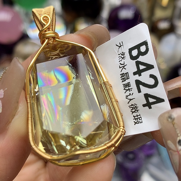 水晶吊坠未镶嵌水晶