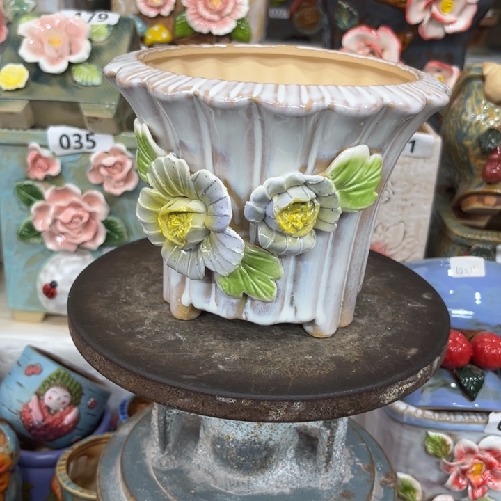 紫砂花盆粗陶材质多肉花盆