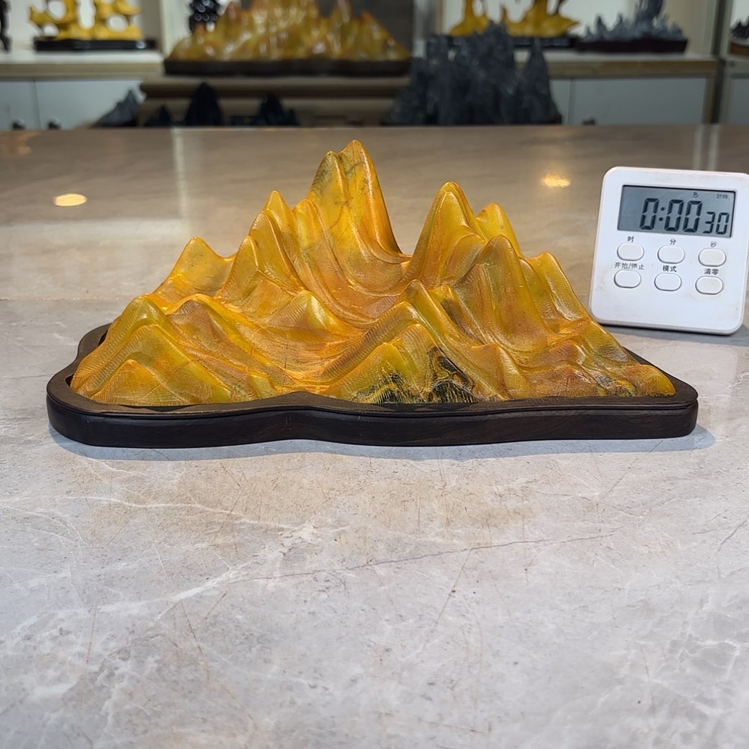 潇***神陶灵璧石手工雕刻奇石摆件