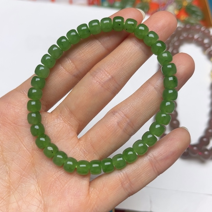 和田玉手串未镶嵌5*6