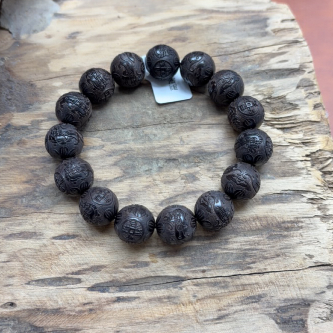 文玩沉香木串手链单圈125