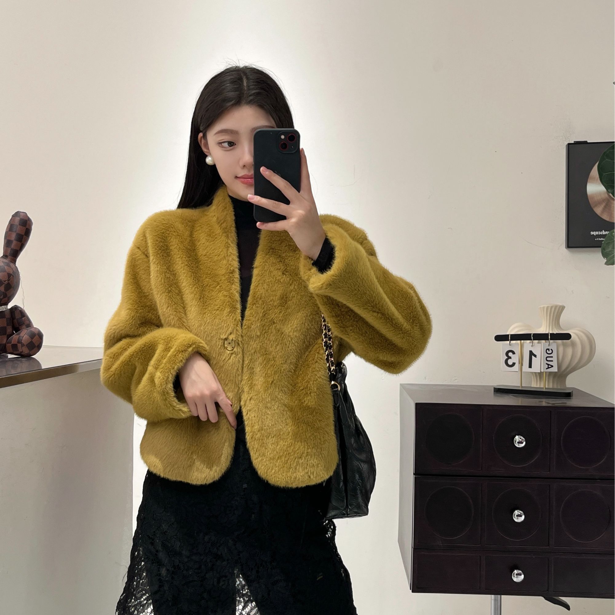 冬季新款高级感洋气短外套修身百搭气质轻奢复古小众5D20101RS