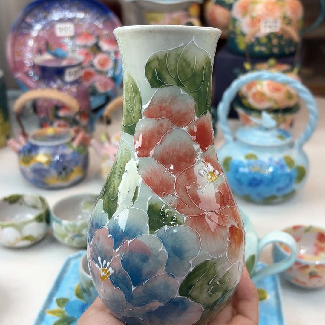 景德镇手绘高温釉下彩陶瓷茶具