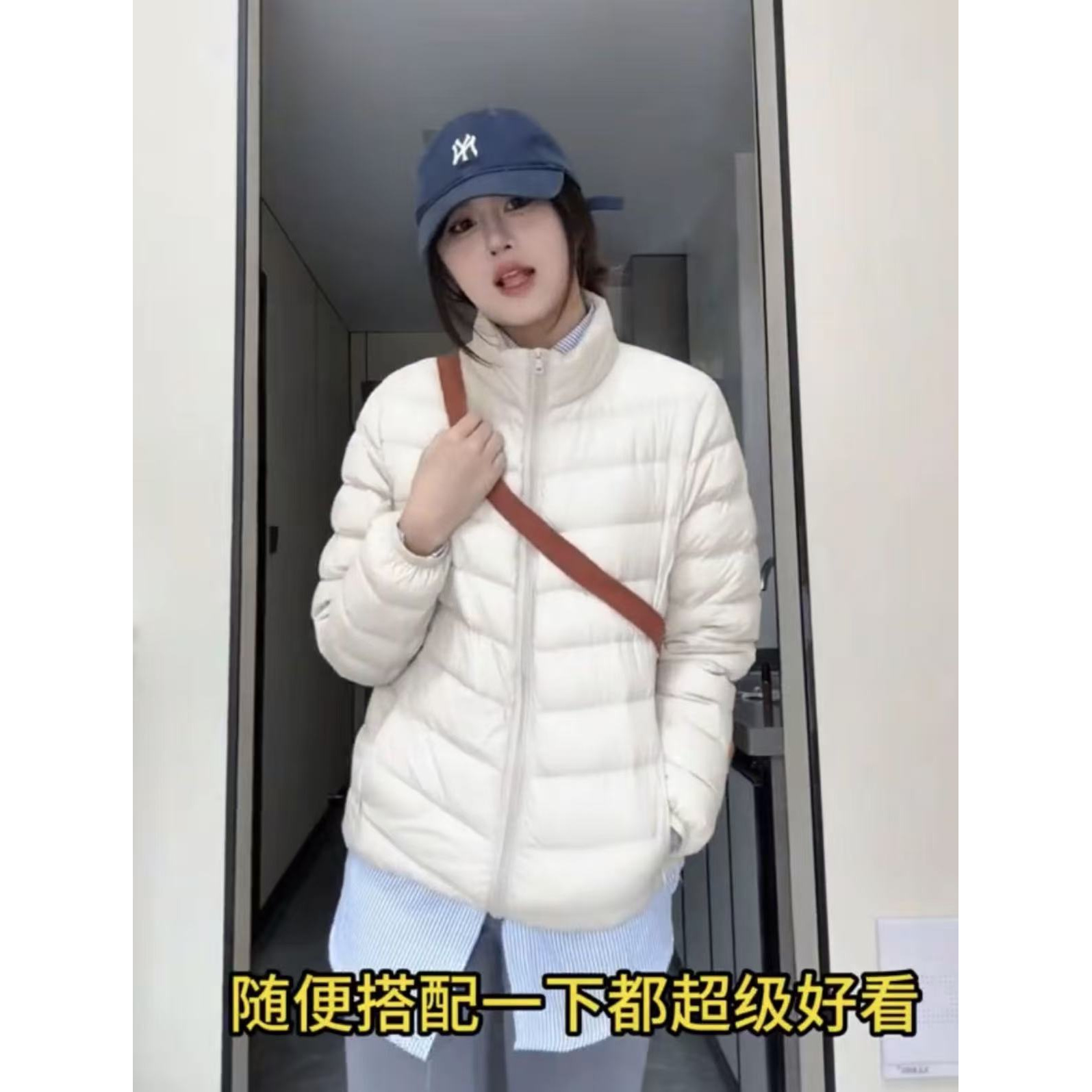 女款【升级版3层防跑绒】秋冬立领连帽波家轻薄羽绒服轻便胶囊