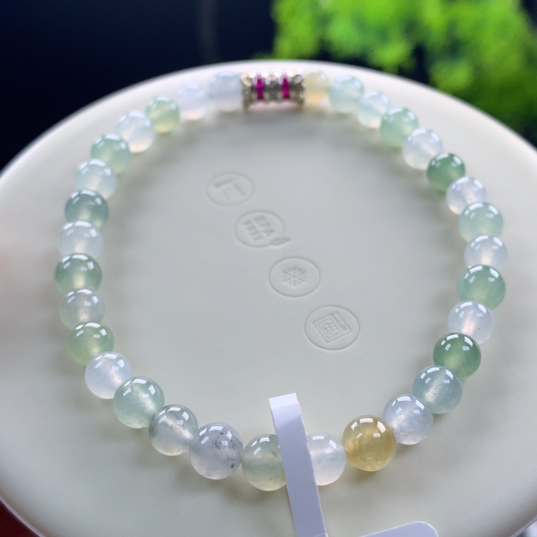 翡翠未镶嵌手链卡6