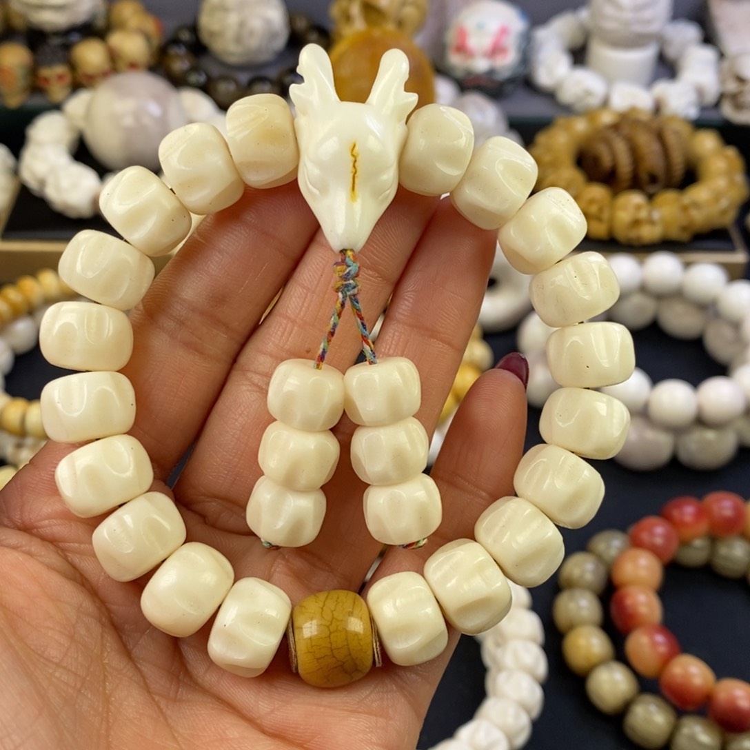 鹿骨把件好看好玩