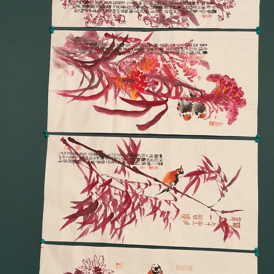 国画邹联富老师的作品