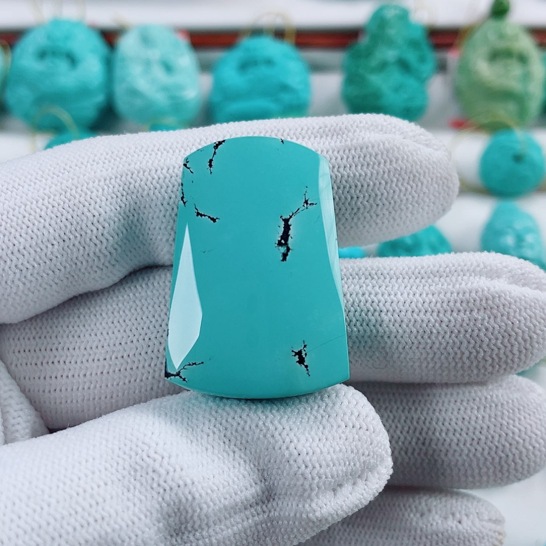 绿松石未镶嵌车挂