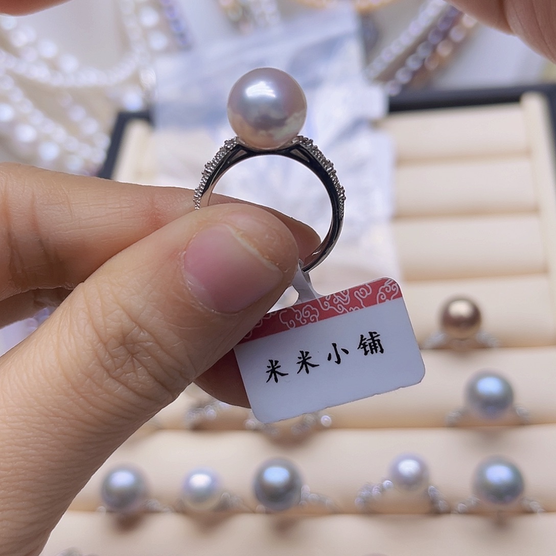 银S925镶嵌淡水珍珠吊坠或者耳钉