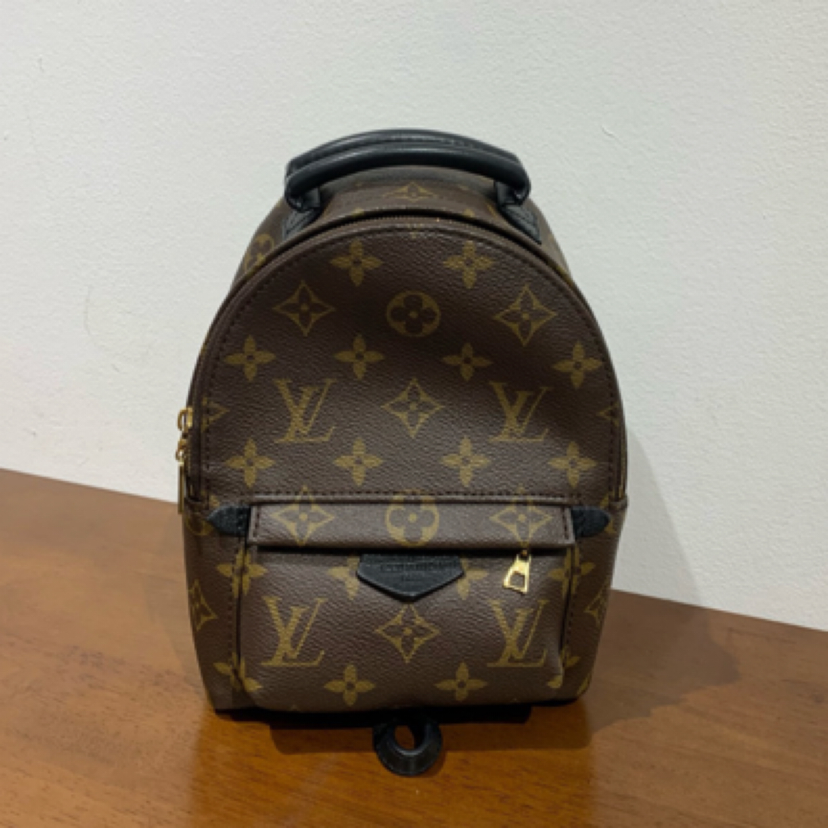 99新 LouisVuitton/路易威登 老花小书包 mini 双肩包