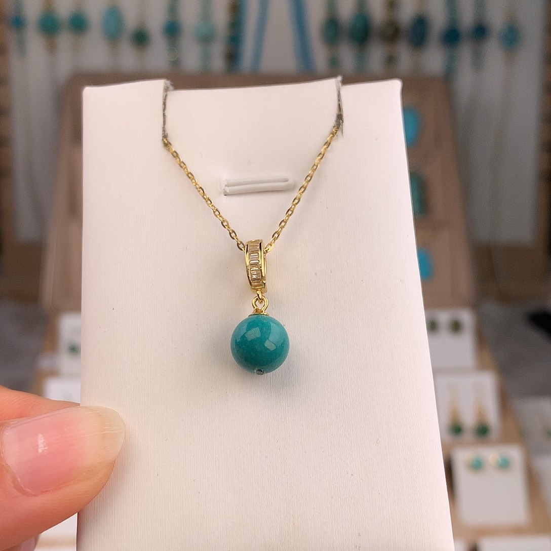 绿松石未镶嵌吊坠(不含链)