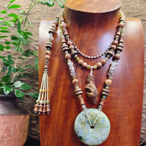 沉香锦和原创手工设计沉香套链