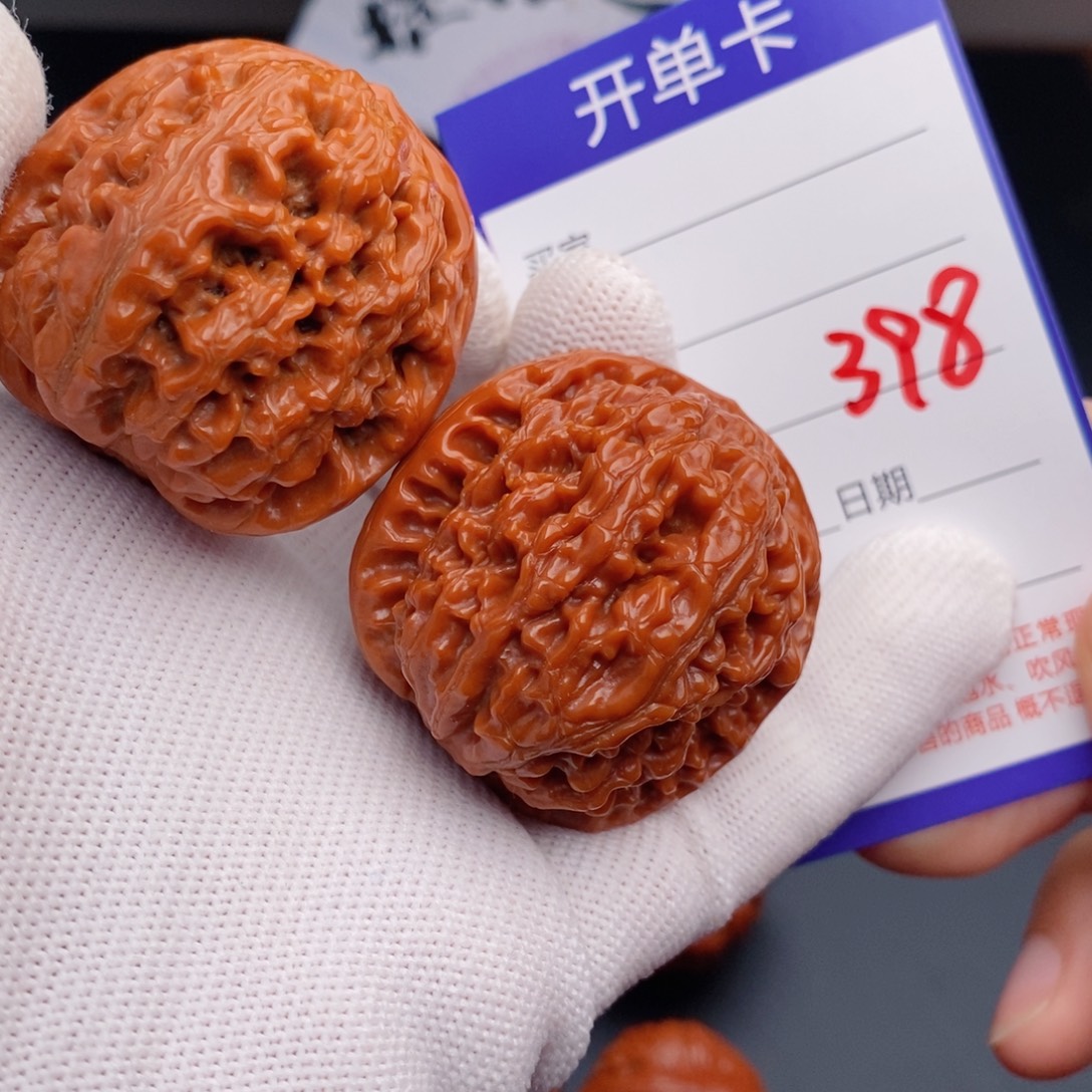 文玩核桃把件40水龙纹398