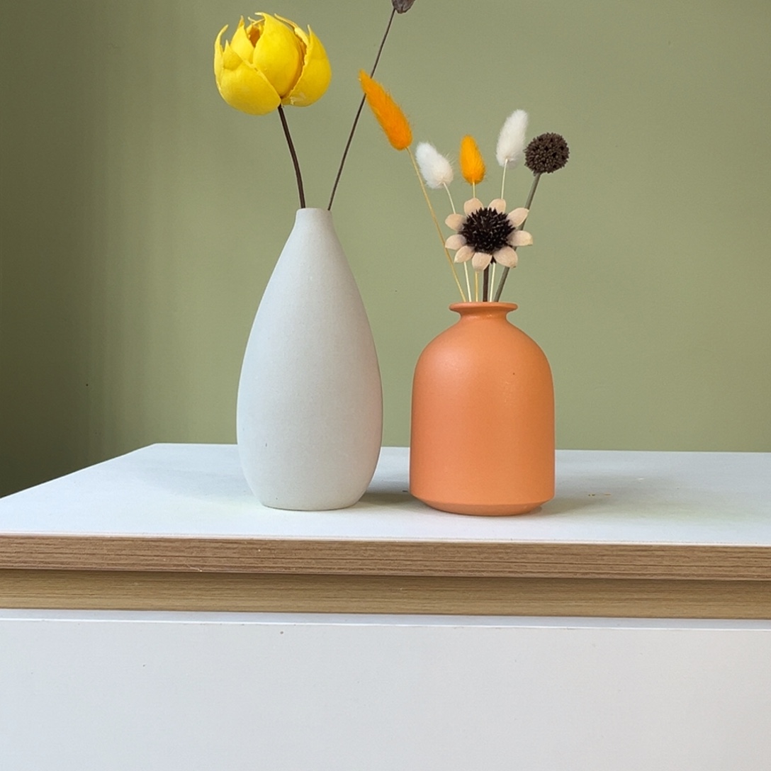 陶瓷花瓶陶瓷花瓶带花高度20-30厘米左右