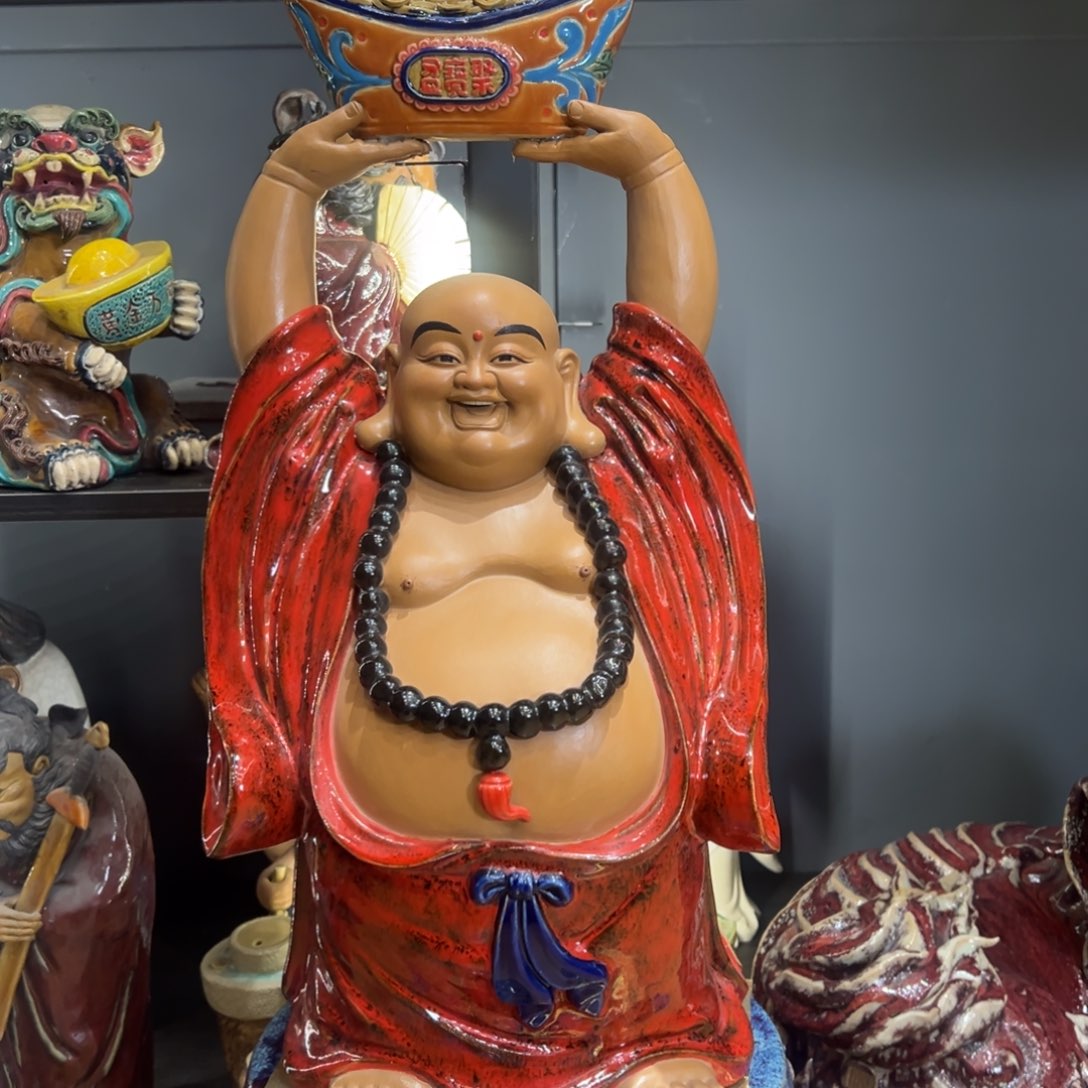 笑佛石湾陶艺纯手工