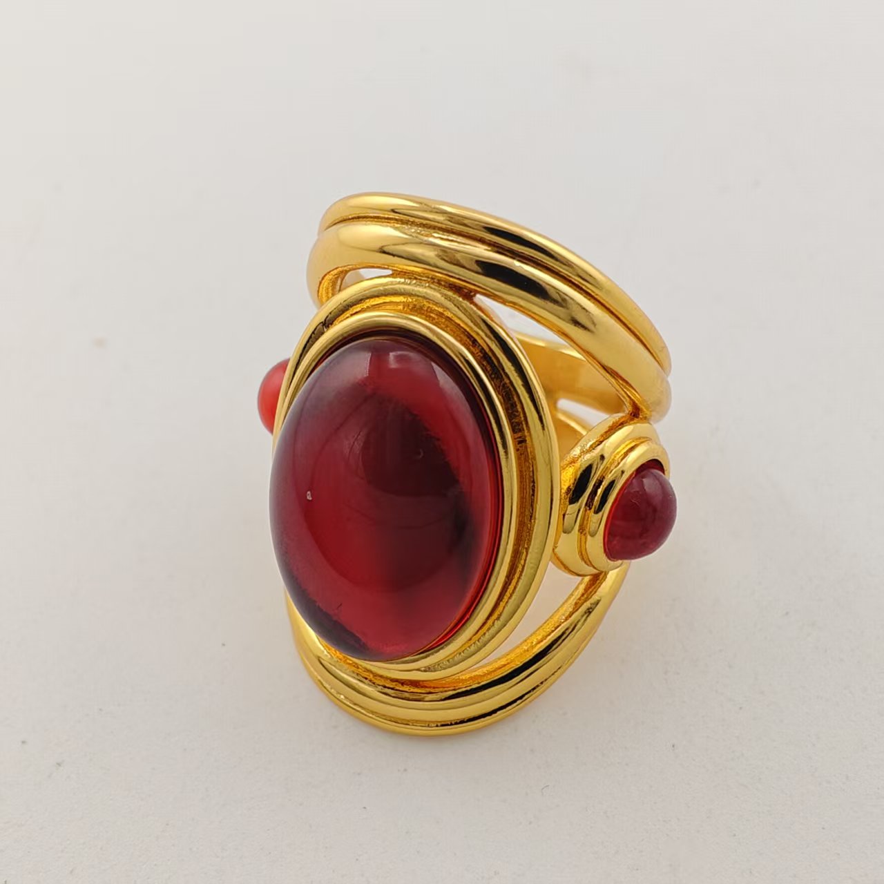 铜合金亚克力戒指 VTGZIVI饰品/A201复古时尚百搭/新款戒指系列