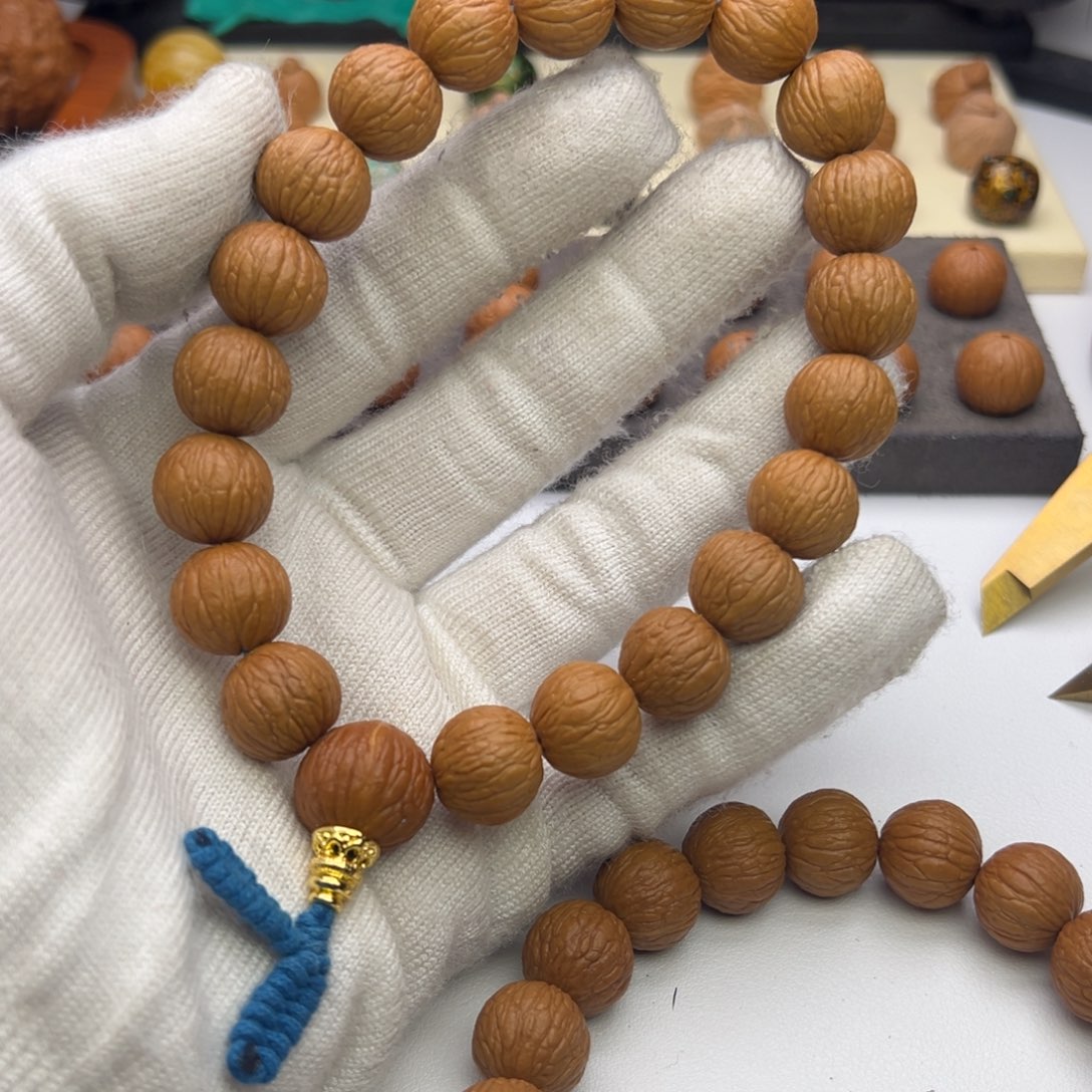 猴头核桃手串风羽