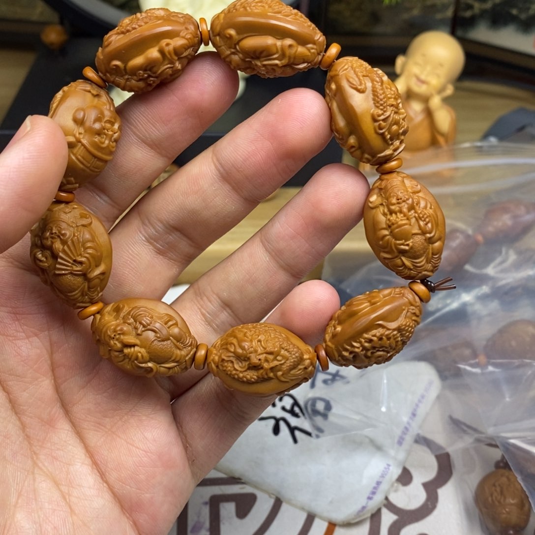 橄榄核手串/手链橄榄核雕刻工艺宇