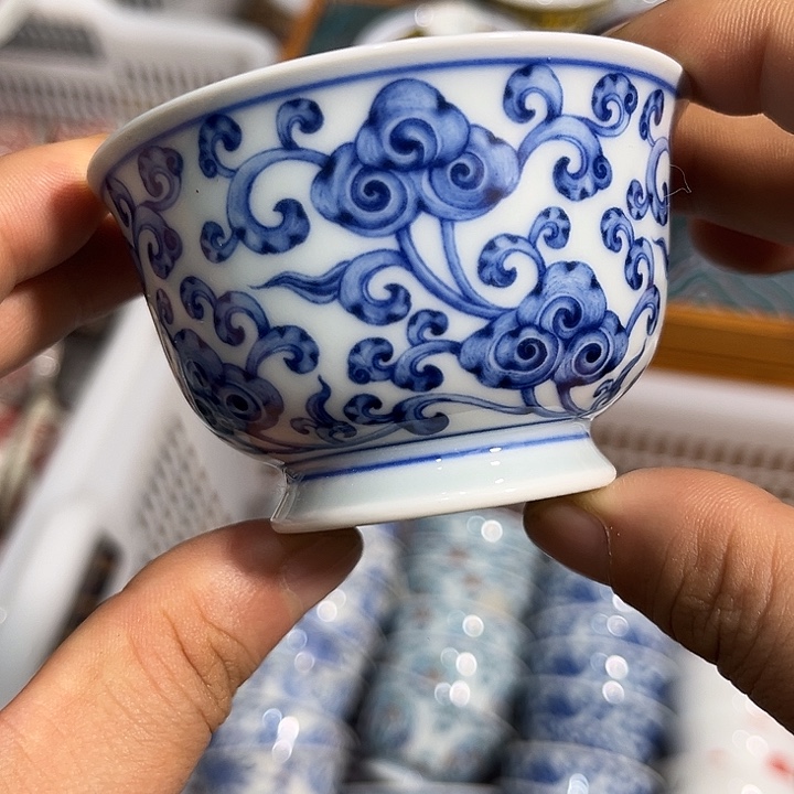 陶摆件景德镇主人杯2333