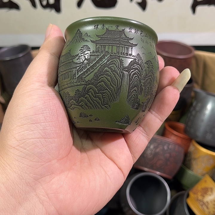 茶杯紫砂全手工紫砂主人杯