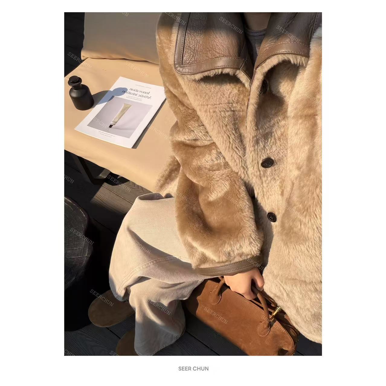 SEER CHUN  “贝加尔周末”皮毛一体外套 20611