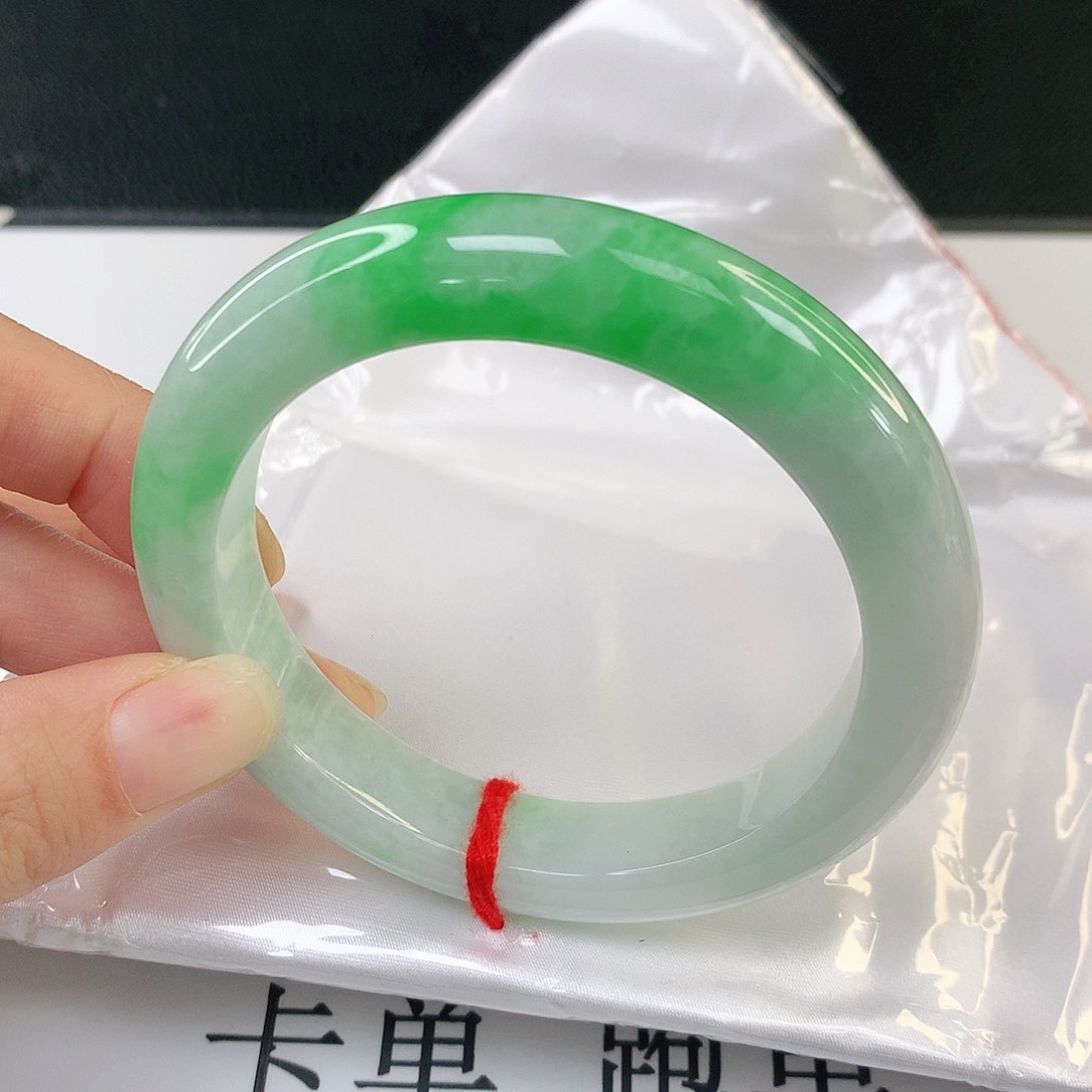 翡翠手镯未镶嵌缅甸天然翡翠A货手镯805