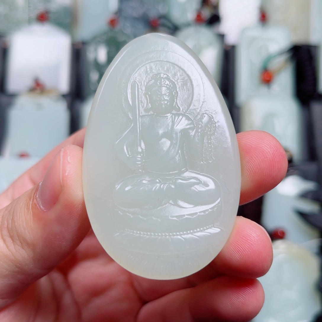 和田玉未镶嵌挂件