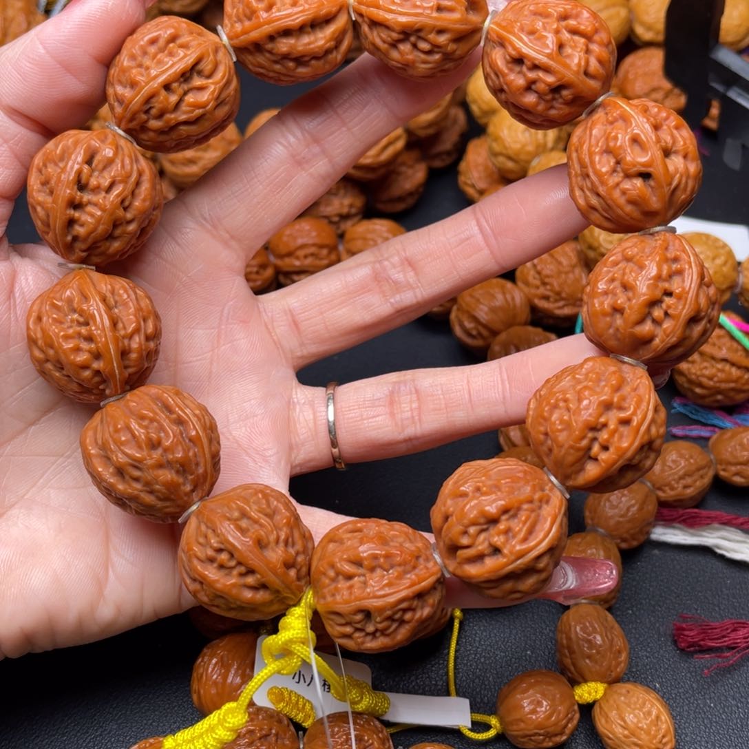 文玩核桃手串贝壳一根筋